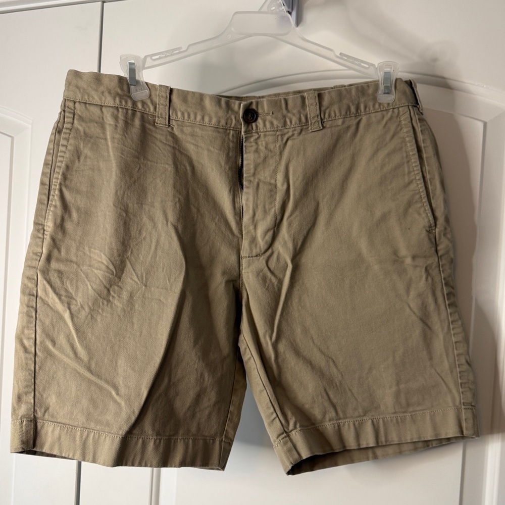 J. Crew Men's Khaki Flat Front Shorts